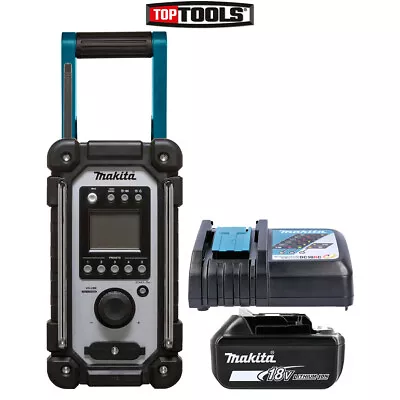 Makita DMR116 18V Li-Ion LXT Jobsite Radio With 1 X 5Ah Battery & Charger • £212.60