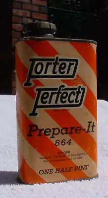 Vintage Porter Paints Surface Prep Tin Can Collectable Advertising • $9.90