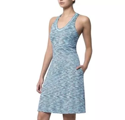 MPG Active Dress Womens Size Small Blue Space Dye Built In Bra Athleisure • $25