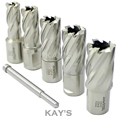 £64.95 • Buy Mag Drill Cutters 6 Pce In Case Rotabroach Jancy Unibor Magnetic Drilling, Jeics