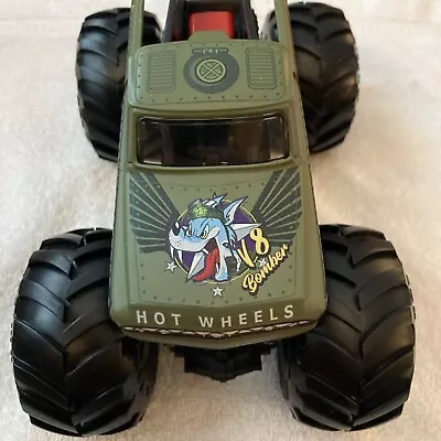 Hot Wheels Oversized Monster Trucks V8 BOMBER  1/24 Scale Green Diecast • $14.99