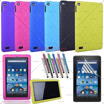 Kiddie Shock Proof Silicone Case Cover For Amazon Kindle Fire 7 /Fire HD 10/HD 8 • $9.99