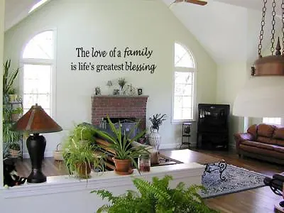 LOVE OF A FAMILY Vinyl Wall Art Decal Quote Words Lettering Home Decor • $12.35