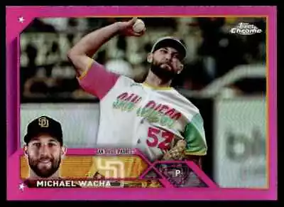 2023 Topps Chrome Update Pink Refractor Michael Wacha San Diego Padres #USC189 • $1.25