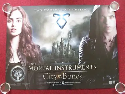 The Mortal Instruments: City Of Bones Uk Quad Rolled Poster Lily Collins 2013 • $24.65