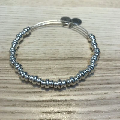 $69 • Buy ALEX AND ANI Classic Nile Beaded Bangle Bracelet Shiny Silver