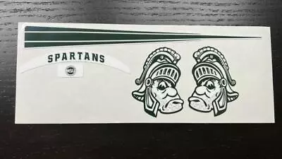 Michigan State Spartans Big  Gruff Sparty  Mini Football Helmet Decal Set • $25