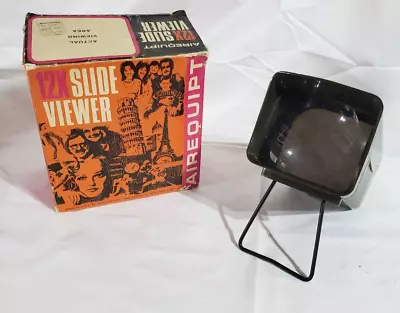 Vintage Airequipt 12x Slide Viewer With Original Box Picture Slideshow • $22