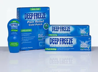 £4.95 • Buy Deep Freeze Pain Relief Gel, Patches, Roll-on, Spray For Muscle And Joint Pain