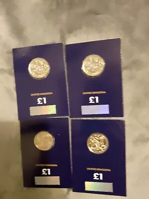 1 Pound Coins X4  Uncirculated /Sealed • £0.99