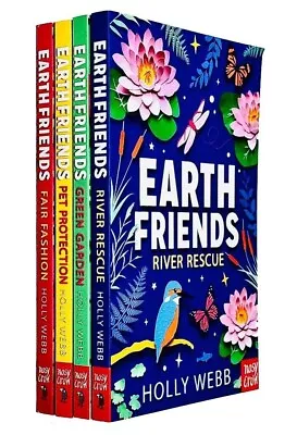 Earth Friends Series 4 Books Collection Set By Holly Webb Fair Fashion River • £16.95
