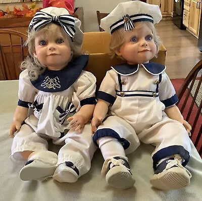 Virginia E. Turner Limited Edition 26  Sailor Doll Set Signed & Dated • $75