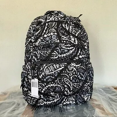 Vera Bradley Compact Backpack Paisley Noir --- NWT • $45