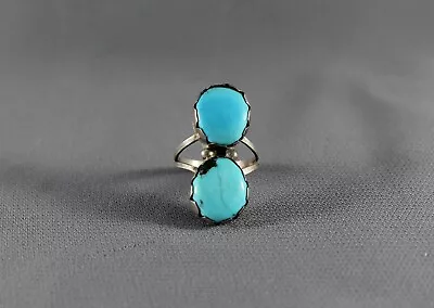 Vintage Navajo Turquoise Ring  Size 9 1/2 • $95