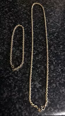 9ct Gold Rope Chain/bracelet • £150
