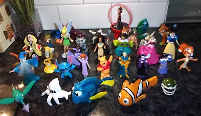 Disney Figures - Lot Of 34 - Mixed Movies Cartoons Figures - Vintage And Modern • $9.99