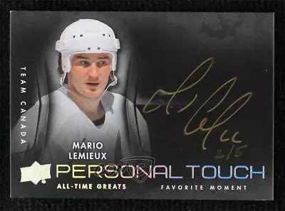 2012 Upper Deck UD All-Time Greats Personal Touch /5 Mario Lemieux Auto HOF • $396.10