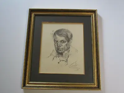 $2640 • Buy Salvador Dali Pencil Signed Lithograph Vintage Surrealism Modernism Picasso