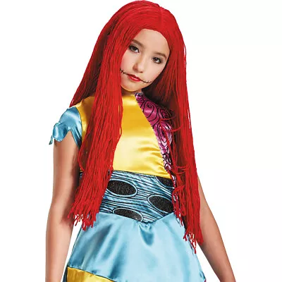 Licensed Disney Nightmare Before Xmas Sally Wig Character Costume Child Girls • $10.53
