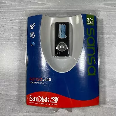 SanDisk Sansa C140 1.0GB MP3 Player Digital Music 250 Songs MP3 NEW SEALED NOS • $99.99