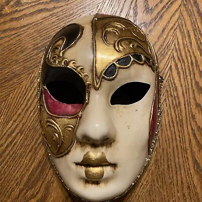 Original Venezia Hand Painted Masquerade Mask  Hand Made In Italy ! • $25