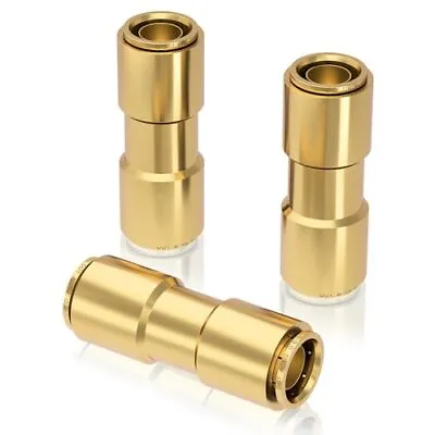 1/2 Brass DOT Air Line Fitting 3 PCS Straight Union Quick Connect Fittings 1/... • $18.43