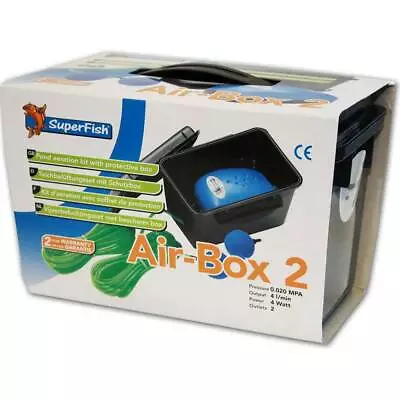 £24.95 • Buy Superfish Air-Box 2 Pond Aerator Oxygen Pump Koi Goldfish Pond 