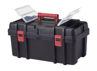 22-inch Toolbox Plastic Tool And Hardware Storage Black • $18.39