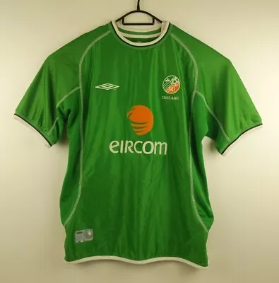 $70 • Buy Vintage Umbro Vape Tech Ireland's Soccer Team Duff Jersey Ericom - Size L