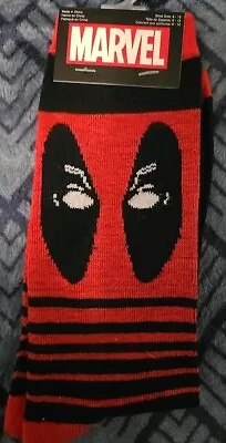 Marvel Deadpool Men's Socks Size 8-12 NEW • $10