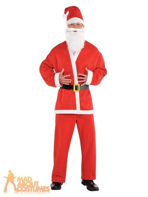 £10.99 • Buy Adult Santa Claus Crawl Costume Father Christmas Mens Xmas Fancy Dress Outfit 