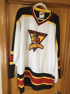 Topeka Scarecrows Hockey Jersey 1998-2001 Minor League Hockey CHL Size XL Men • $75