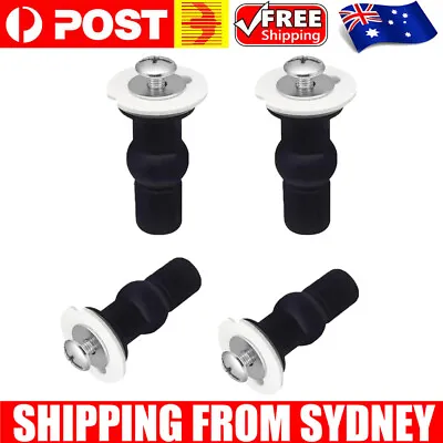 4Pcs Hinge Bolt Screws Toilet Seat Fixings Fix Expanding Rubber  Top Nuts Screws • $13.59