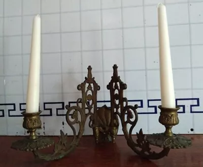 Vintage French Wall Mounted Candle Sconce. E. Muller Paris • $80.93