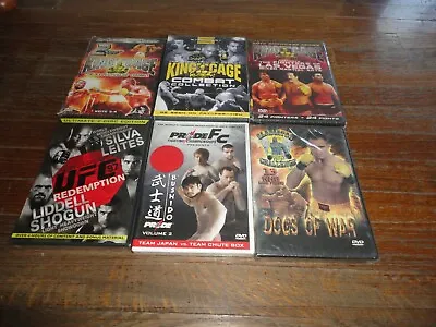 6 MMA DVD Lot - UFC PRIDE Gladiator Challenge KOTC King Of The Cage FIGHT - NEW • $21.99