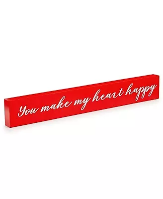 Martha Stewart Collection Valentine's Day Plaque Red 18  • $8.99