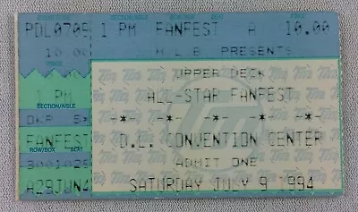 MLB 1994 07/09 All-Star Fanfest Ticket Stub-Pittsburgh PA • $6.95