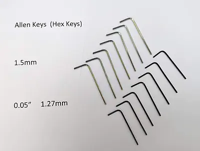 Pair Of Small Allen Keys For Linn Arms LVV LVX Basik Plus Ittok Akito Ekos Etc • £1.99