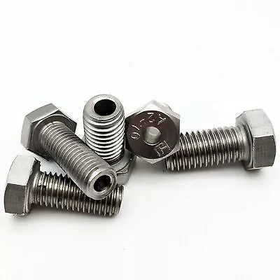 304 Stainless Steel Hex Head Bolts Hollow Screw M4 M5 M6 M8 M10 M12 M14 M16 M20 • £130.74