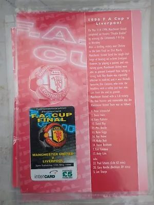 Man United Phone Card FA Cup Final 1996 Vs Liverpool • £10