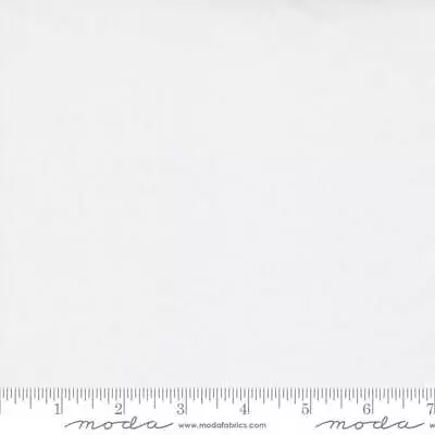 Moda BELLA SOLIDS SILKY Super White 9900 436S Quilt Fabric By The Yard • $7.99