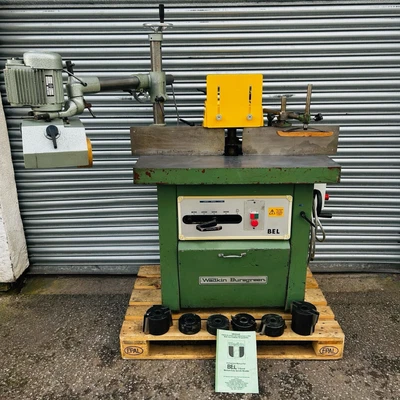 £2350 • Buy Wadkin Bursgreen BEL Spindle Moulder & BLG-8 Power Feed Unit 3 Phase DC Braked