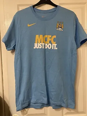 Manchester City Retro Tshirt Size XL Slim Fit Nike Never Worn Washed Once • £10