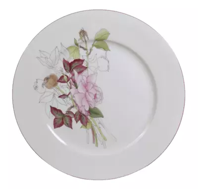 Block Spal Watercolors Western Rose 10 5/8  Dinner Plate Mary Lou Goertzen • $9.99