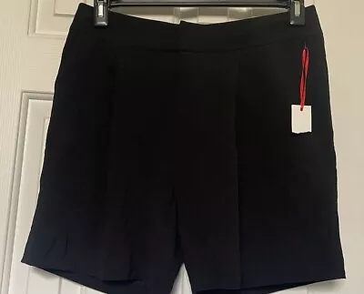 Women’s Elle Black Dress Shorts Pleated With Pockets Size 4 New Black • $5.75