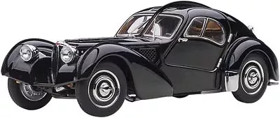 AUTOart 1/43 Bugatti Type 57SC Atlantic 1938 Black / Disc Wheel 50946 • $185.08