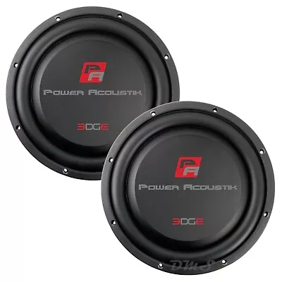 (2) Power Acoustik EW-104S | 10 Inch 1200W SVC 4 Ohm Shallow Truck Subwoofers • $102.95