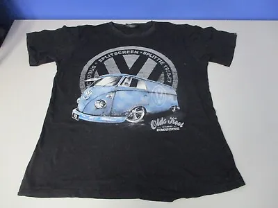 1960's VW Split Screen Kombi Van Print Black T-Shirt By STOMP WEAR 2013  XL 💜 • $30