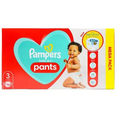 Pampers 96 Pack Baby Dry Absorbent Nappy Pants Size 3 (6-11kg) • $55.50