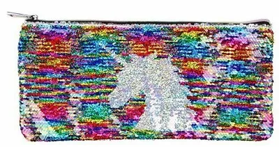 Paperchase Unicorn Sequin Large Pencil Case / Makeup Bag / Makeup Case RRP £10 • £4.99